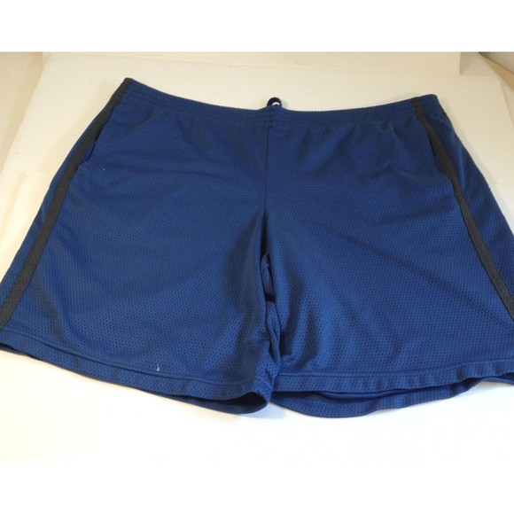 Champion Mens Blue Gym Active Shorts Drawstring Size XL Cut Big 42" Waist - Picture 1 of 12